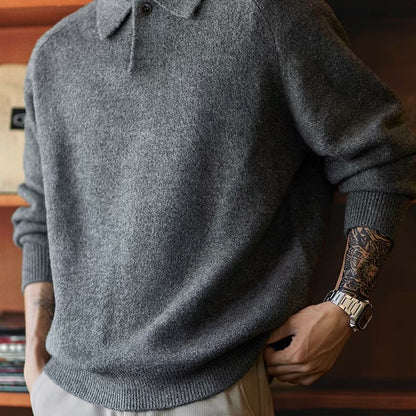 襟付き シンプル セーター（2Colors）250909