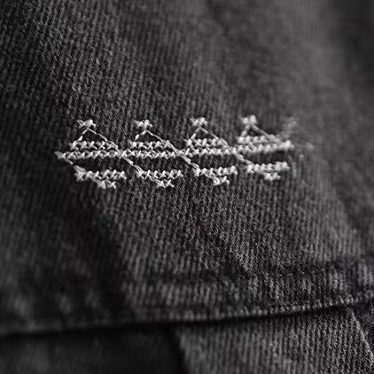 エスニック柄 グラデーション デニムシャツ（1Color）260211