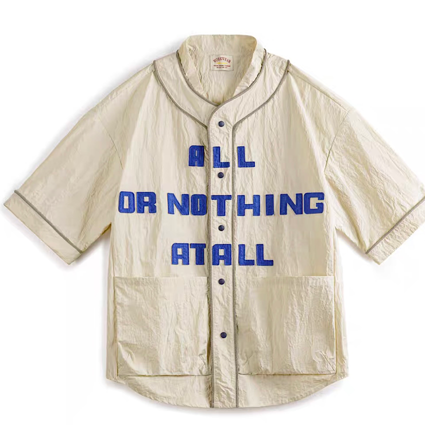 Lサイズのみ】レトロ ベースボールシャツ(1Color)240576 Lサイズのみ】レトロ ベースボールシャツ(1Color)240576