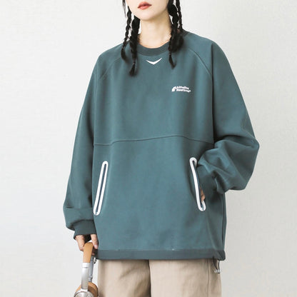 裾ドローコード スポーツ スウェットプルオーバー（4Colors）250732
