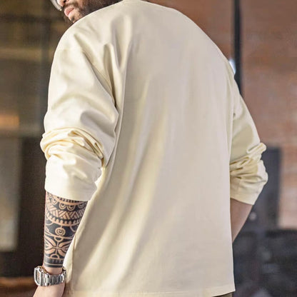 刺繍 胸ポケット付 プリントTシャツ（1Color）260181