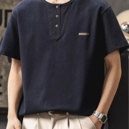 シンプル ヘンリーネックTシャツ（3Colors）260201