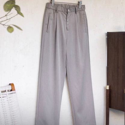 ストライプ ドレープ ストレートパンツ（1Color）260192