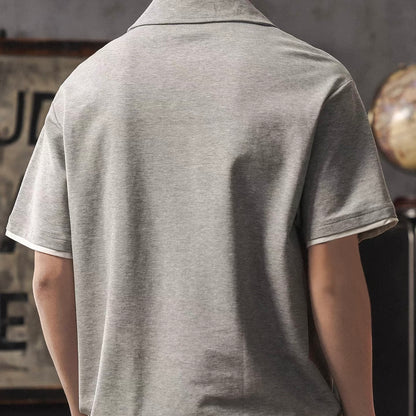 フェイクレイヤード 半袖ポロシャツ（2Colors）260253