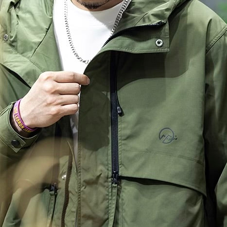 防風 フード付カジュアルジャケット（3Colors）251022