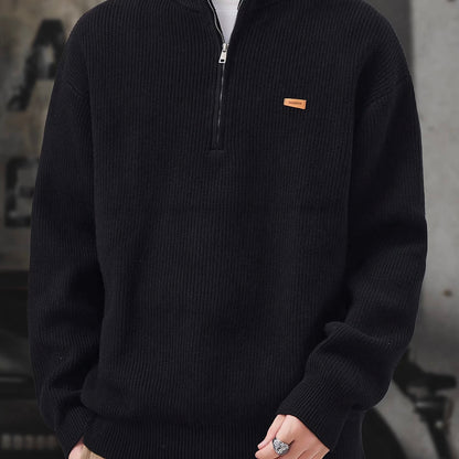 ハーフジップ タートルネック セーター（3Colors）251077