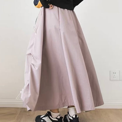 ビッグポケット ドローコード付 ワークスカート（2Colors）260178