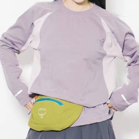 アクセントカラー 長袖 スポーツTシャツ（4Colors）260148