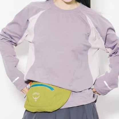 アクセントカラー 長袖 スポーツTシャツ（4Colors）260148