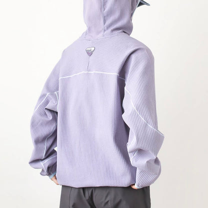 スポーツ ワッフル生地 フーディー（5Colors）260176