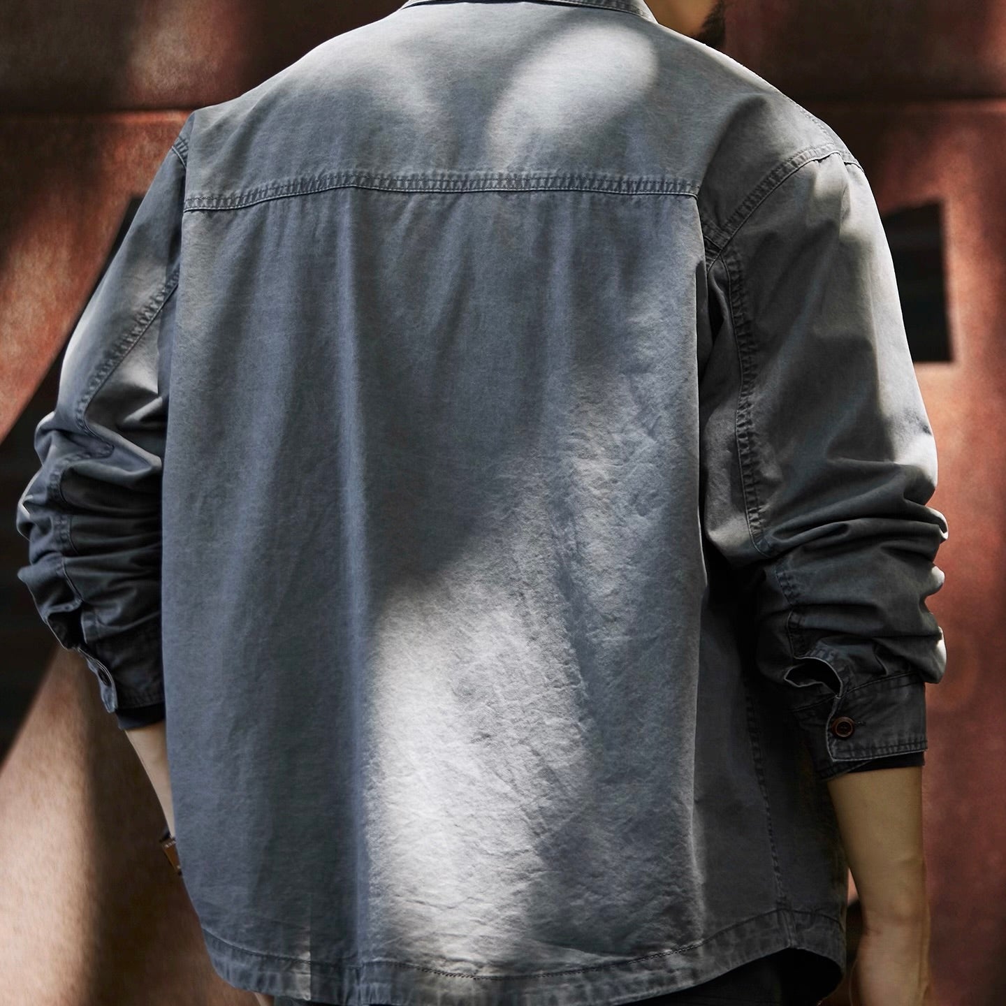 ダメージウォッシュ ワークシャツ（2Colors）250902