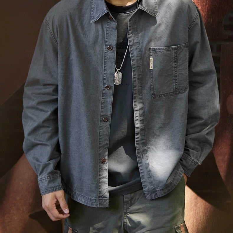 ダメージウォッシュ ワークシャツ（2Colors）250902