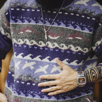 マリンモチーフ ニットプルオーバー（1Color）250989