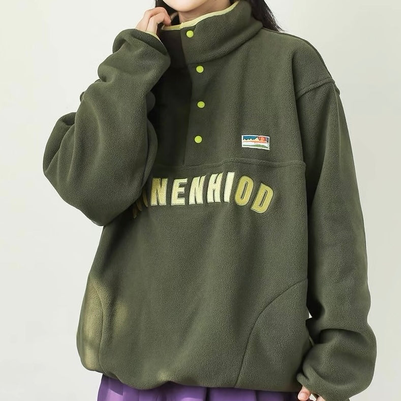 オーバーサイズ フリース プルオーバー（5Colors）250867