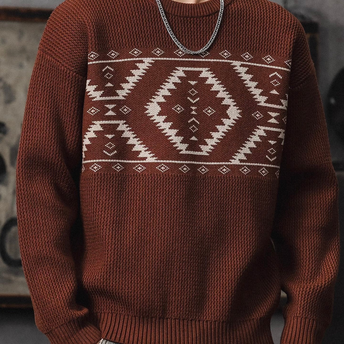 ネイティブモチーフ セーター（3Colors）251015