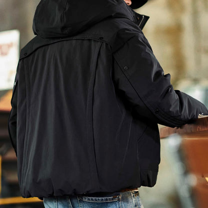 カーブデザイン フード付ダウンジャケット（2Colors）250947