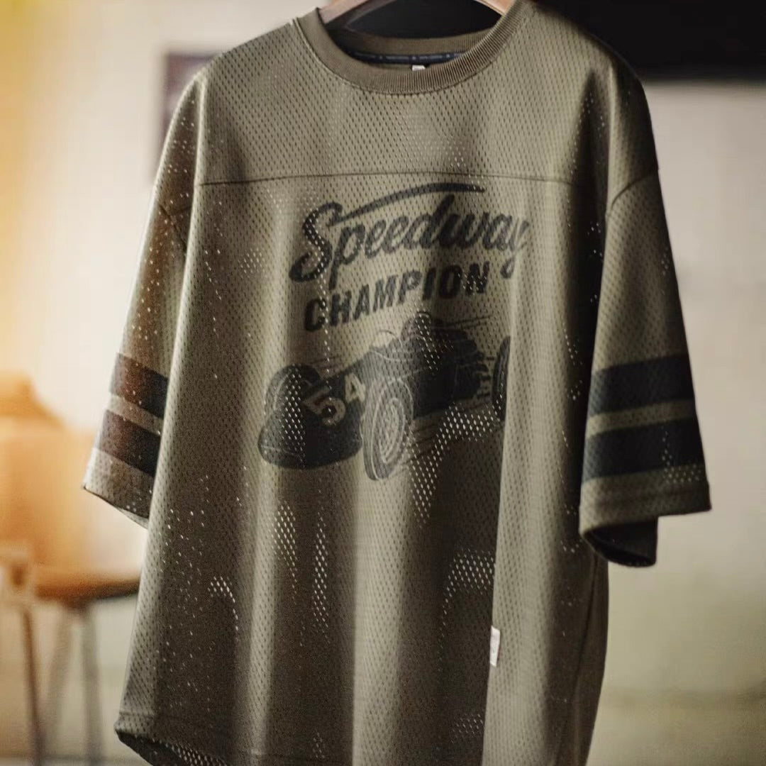 レーシングカープリント メッシュTシャツ（1Color）260521
