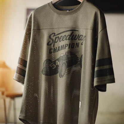 レーシングカープリント メッシュTシャツ（1Color）260521