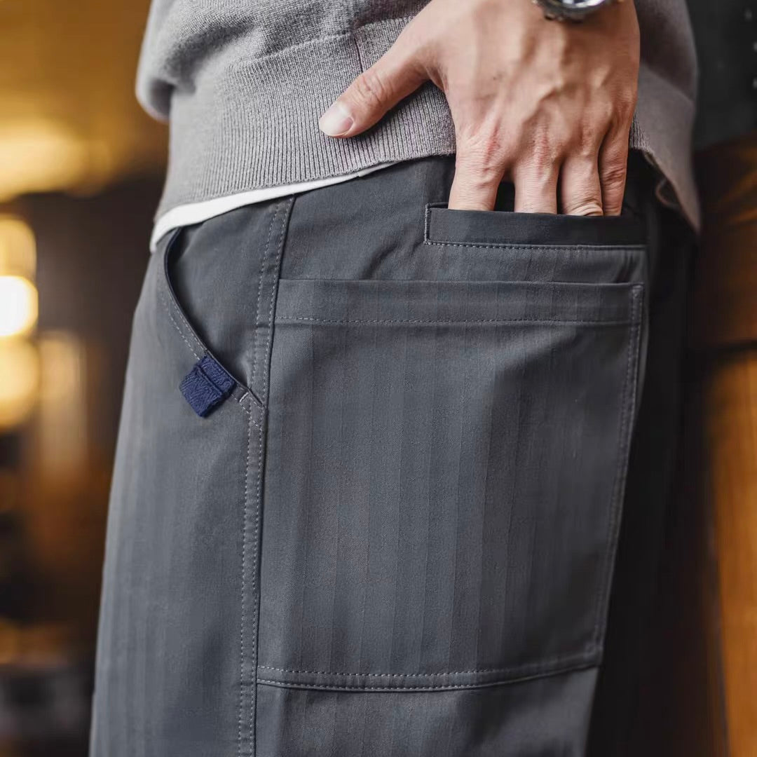 ヘリンボーン ストレート ワークパンツ（1Color）260245