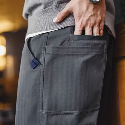 ヘリンボーン ストレート ワークパンツ（1Color）260245