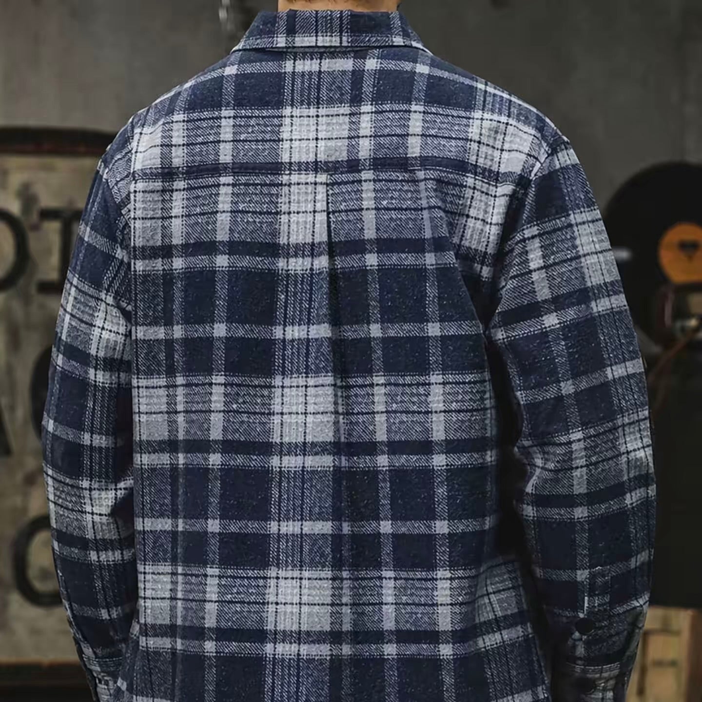 ルーズフィット チェック 起毛シャツ（1Color）260691