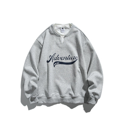 フェイクレイヤード オーバーサイズ ロゴスウェット（3Colors）250716