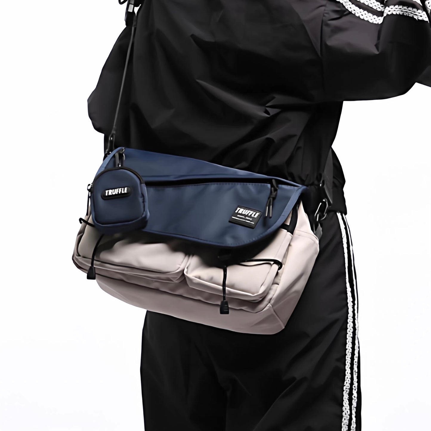 ミニポーチ付 メッセンジャーバッグ（5Colors）260151