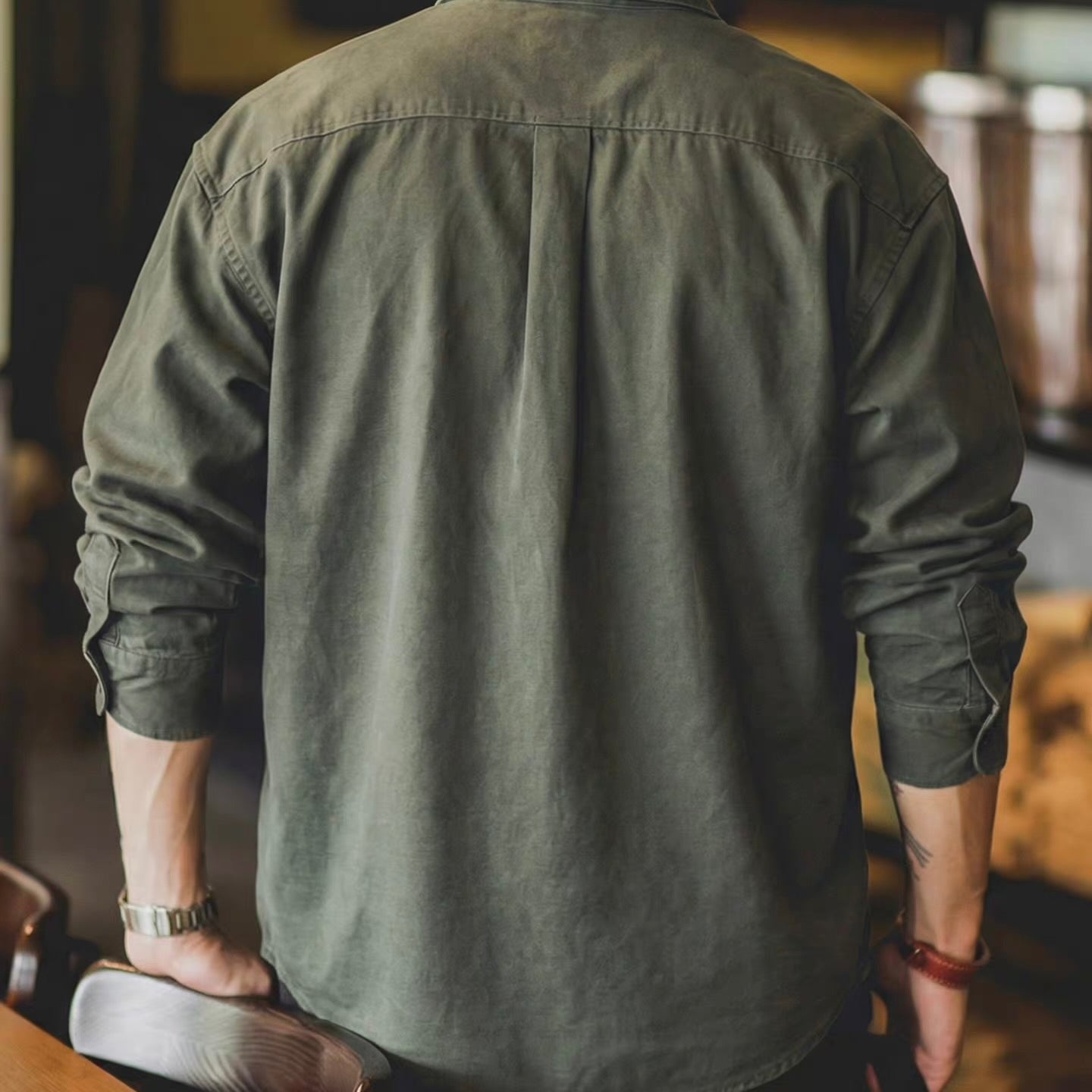 厚手 ウォッシュドワークシャツ（4Colors）260214