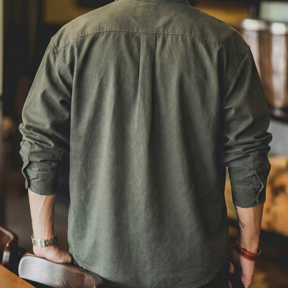 厚手 ウォッシュドワークシャツ（4Colors）260214