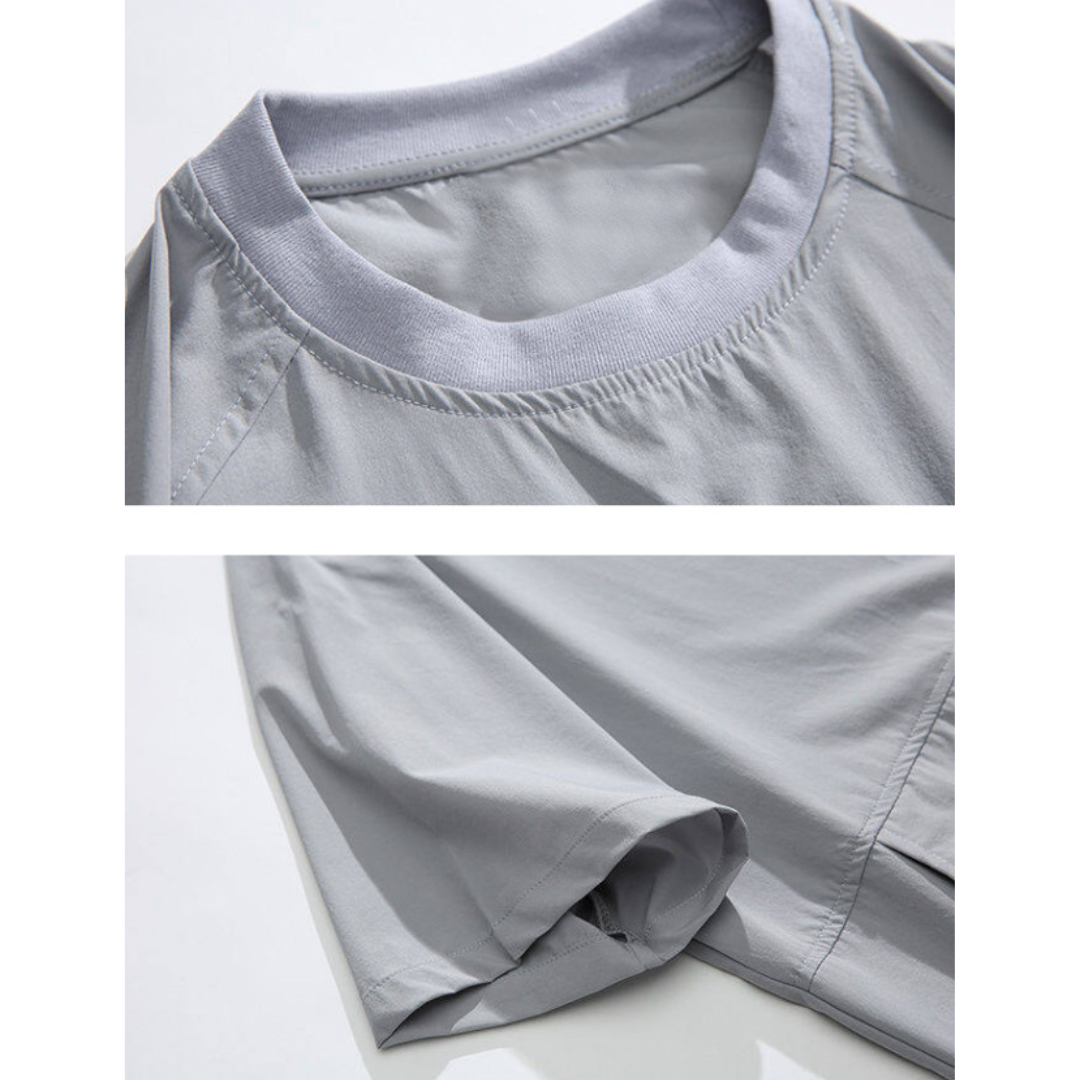 裾ドローコード サイドポケット付 オーバーサイズTシャツ（3Colors）240375