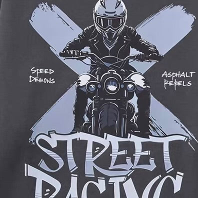 バイカー バックプリントTシャツ（1Color）260785