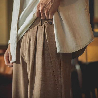 ツータック ストレート カジュアルパンツ（1Color）260256