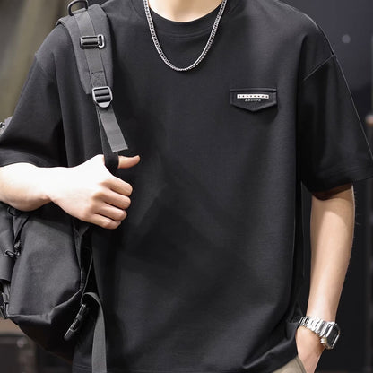 フラップ付 シンプル 半袖Tシャツ（1Color）260419
