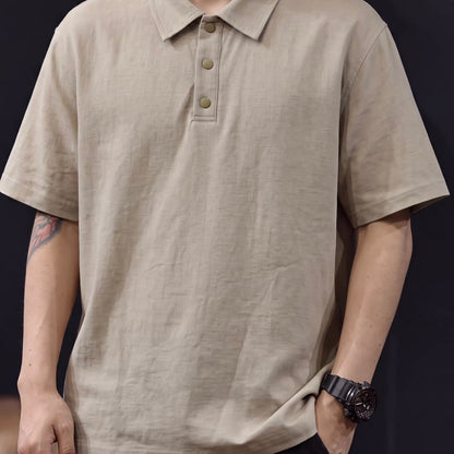軽量 リネン混 半袖ポロシャツ（3Colors）260599