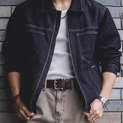 ポイントステッチ フルジップ デニムジャケット（1Color）260053