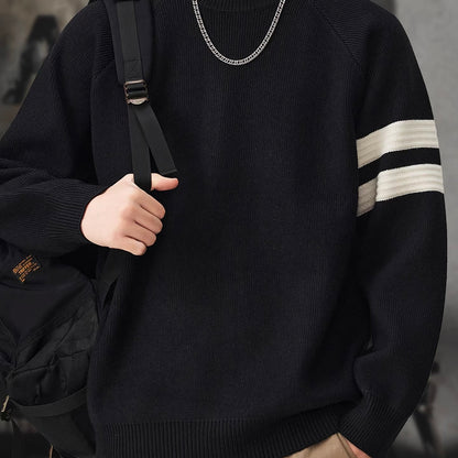 ラインデザイン ラグランスリーブ セーター（3Colors）251069