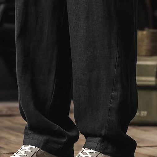 リラックス ストレート リネンパンツ（3Colors）260249