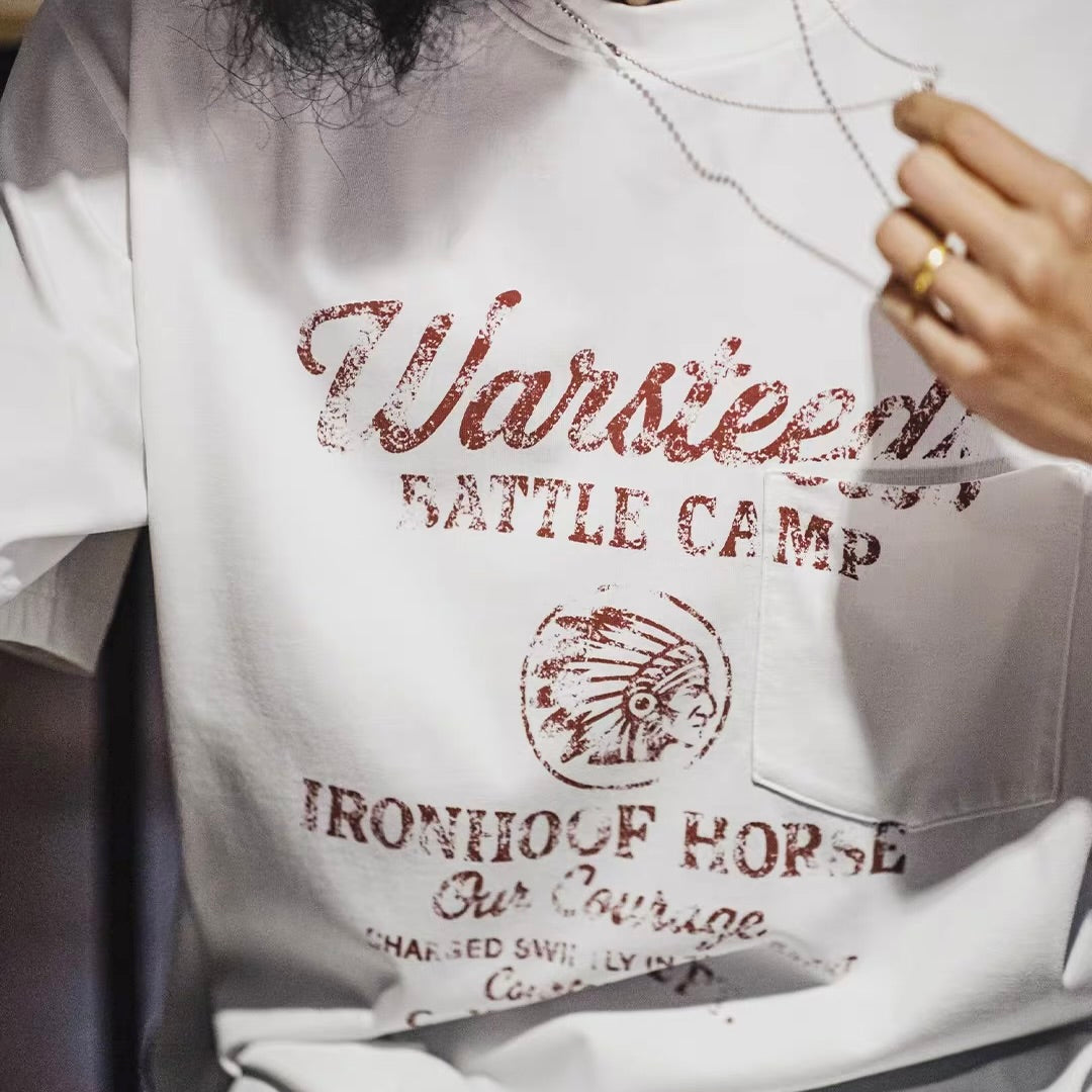 インディアンロゴ ダメージTシャツ（1Color）260349