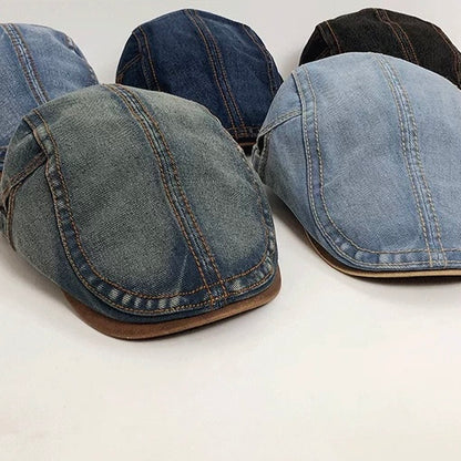 ウォッシュドデニム サイドベルト ハンチング（5Colors）260092