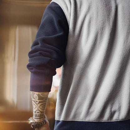 バイカラー ハーフジップ フリース プルオーバー（1Color）251081