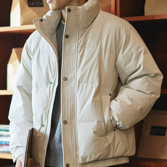 防寒 スタンドカラー ダウンジャケット（3Colors）250929