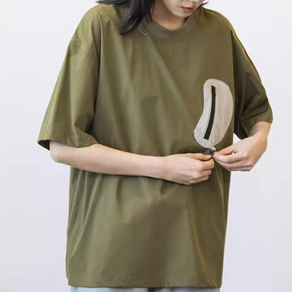 パッチポケット カラビナ付Tシャツ（1Color）250386