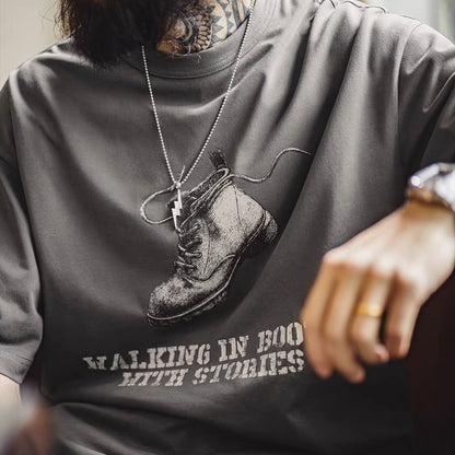 シューズモチーフ プリントTシャツ（1Color）260414