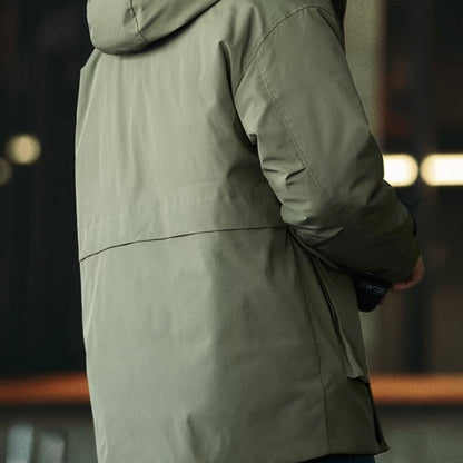 フード付 ミドル丈 ダウンジャケット（3Colors）251000