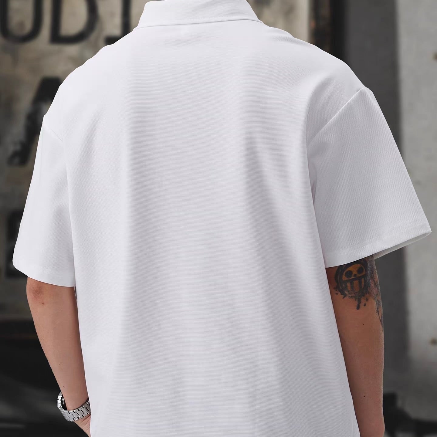 ハーフジップ 半袖ポロシャツ（3Colors）260153