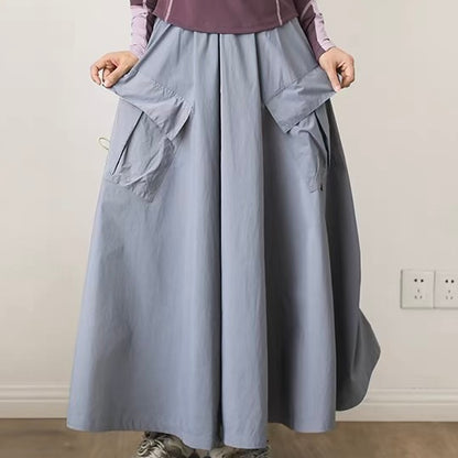 ビッグポケット ドローコード付 ワークスカート（2Colors）260178