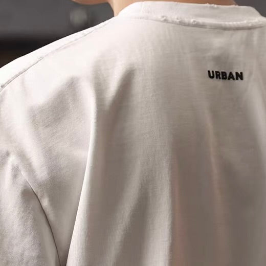 ダメージ ネックロゴ Tシャツ（2Colors）260254