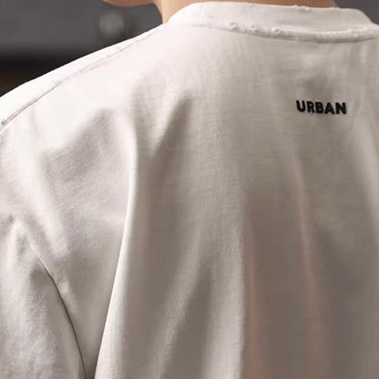 ダメージ ネックロゴ Tシャツ（2Colors）260254