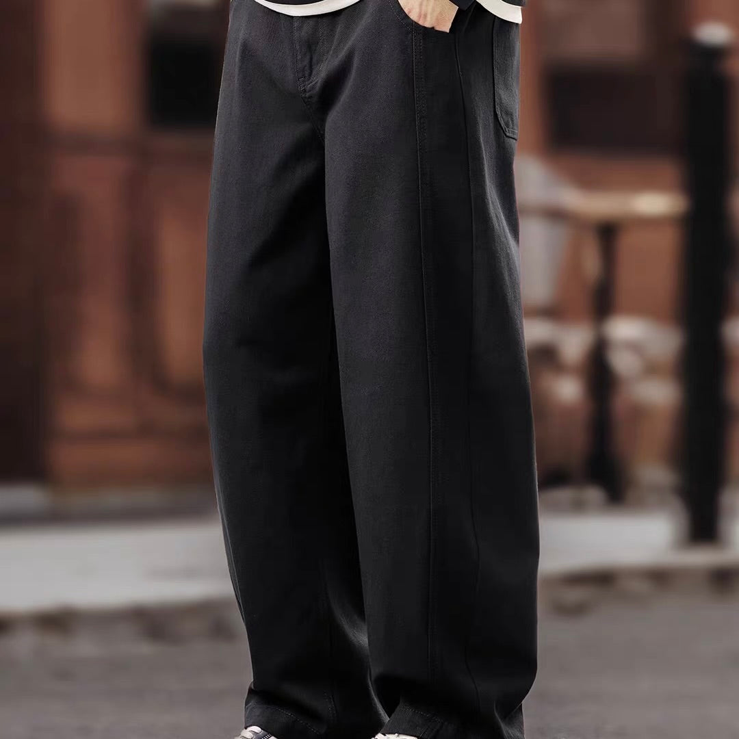 ワイドテーパード カジュアルパンツ（4Colors）260104