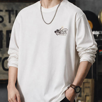 レトロプリント 長袖Tシャツ（1Color）260745
